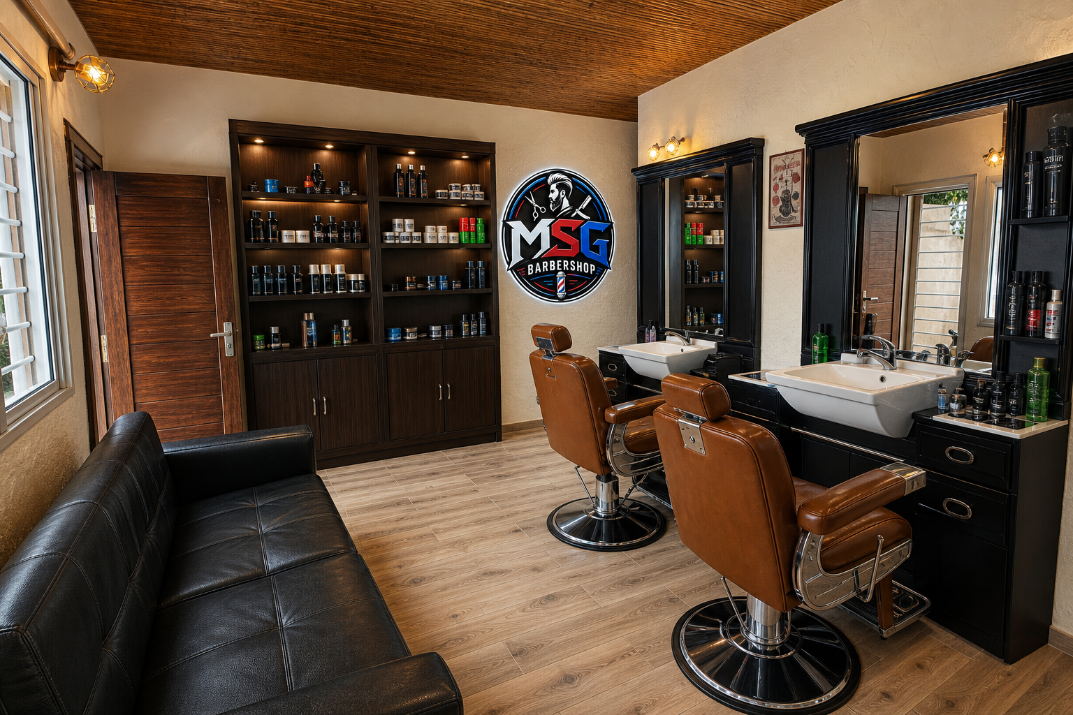 Barber shop MSG — espace coupe coiffeur Saly Ngaparou Petite Côte Sénégal