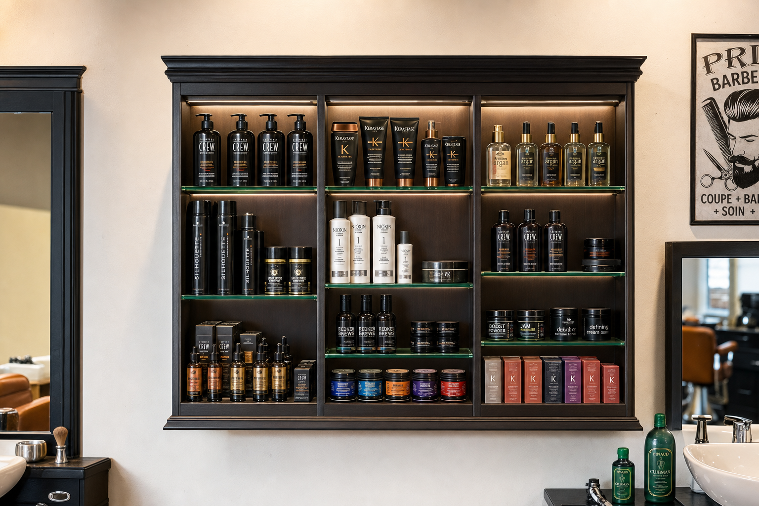 Produits capillaires cosmétiques — MSG Barbershop Ngaparou